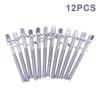 12Pcs 5/6mm Drum Tension Rods with Washers - Heavy Duty Lug Bolts Screws for Jazz Drum Repair Parts