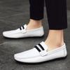 Fashion Men Leather Casual Slip-On Breathable Driving Shoes Men's Casual Leather Shoes Breathable Comfortable Men's Shoes