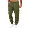 Men's Casual Color Jogger Sweatpants with Elastic Waist and Pockets
