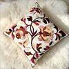 Double Sided Boho Floral Throw Pillow Cover Vintage Pink Brown Botanical Print Cushion Case For Couch Home Decor