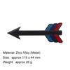 3D Three-color Arrow Logo German Flag Car Sticker Tail Bumper Badge Auto Rear Trunk Emblem Accessories