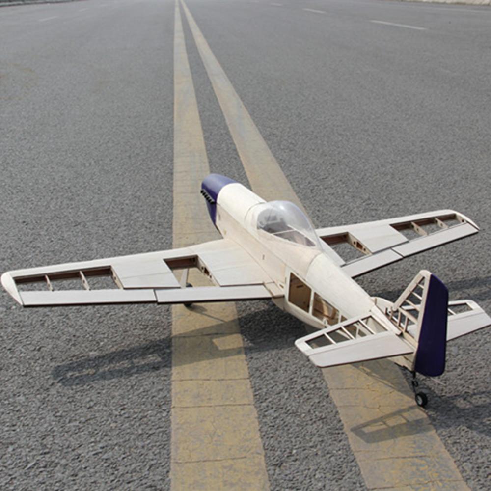 P51 Mustang 1010mm Laser-Cut Balsa RC Plane Kit, Scale WWII Warbird Model for DIY Aircraft Builders & Collectors