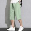 Men's Plus Size Quick Dry 7/8 Pants, Elastic Waist Summer Casual Cropped Trousers (4XL-10XL)