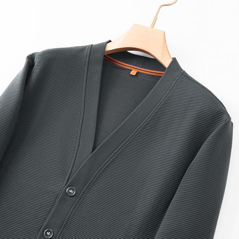 Debinze Men's Plus Size V-Neck Knit Cardigan