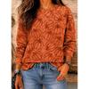 Halloween Women's Pullover Sweatshirt Print Graphic Shamrock Classic Casual Long Sleeve