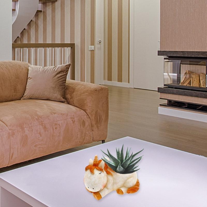 Unique Unicorns Flower Pots Mold 3D Animal Vase Silicone Mold Succulent Planter Ornaments Flowerpot Mold DIY Craft Decor