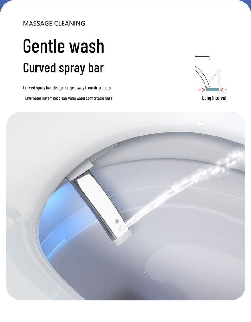 Smart One-Piece Automatic Toilet with Foam Shield, Instant Heating & Multifunctional Features for Hotel Use