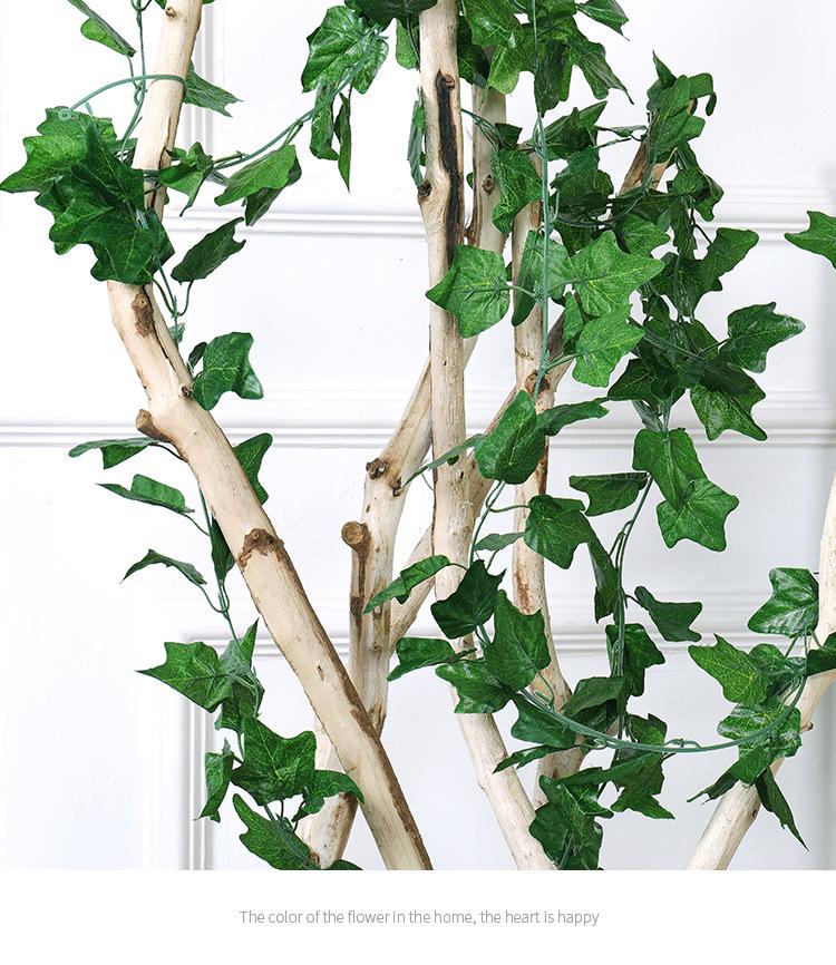 Artificial Green Grape Leaf Vine for Indoor Decor