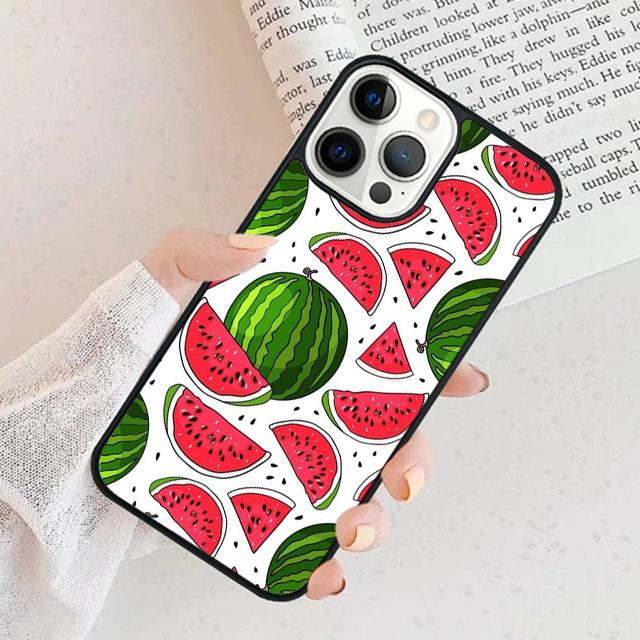 Cute Summer Fruit Watermelon Phone Case For iPhone 17 Air 15 16 Cover  11 13 14 Pro Max 12 Plus Max Fundas