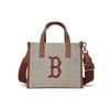 Boston Red Sox Large Logo Polyester Tote Bag Shopping Bag Crossbody Shoulder Handbag Small Unisex Tote Bags Brown 3AORS062N-43BRD
