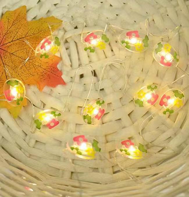 LED Easter Bunny & Egg Copper Wire String Lights