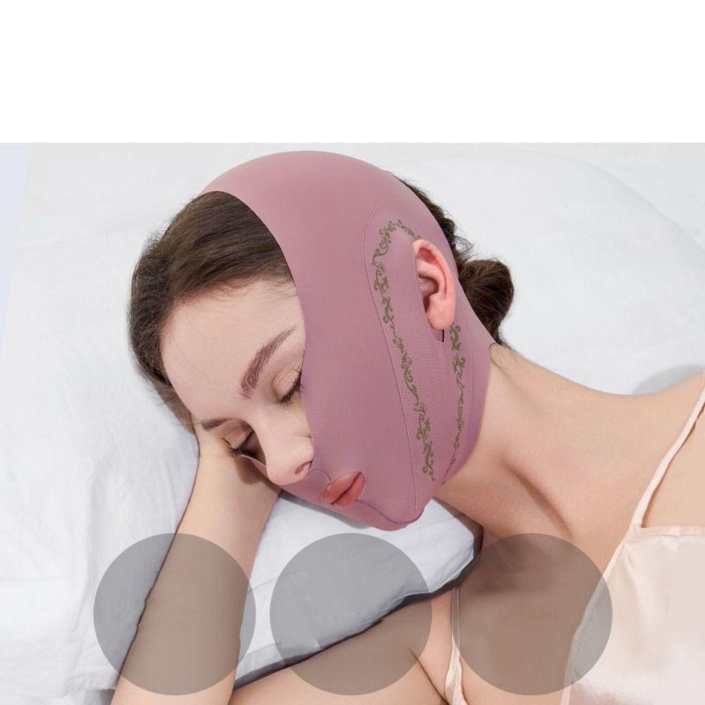 Anti Wrinkle Face Slimming Bandage Facial Massage Breathable V Line Face Shaper Elastic Graphene Chin Cheek Lifting Belt