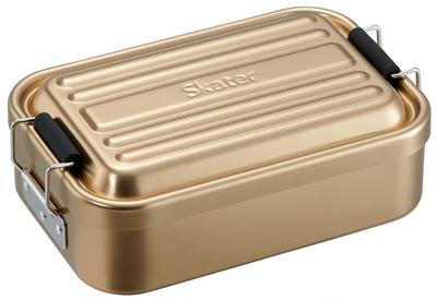 Skater Soft Aluminum Lunch Mineral Tone Box, 600ml, Gold, AFT6B-A
