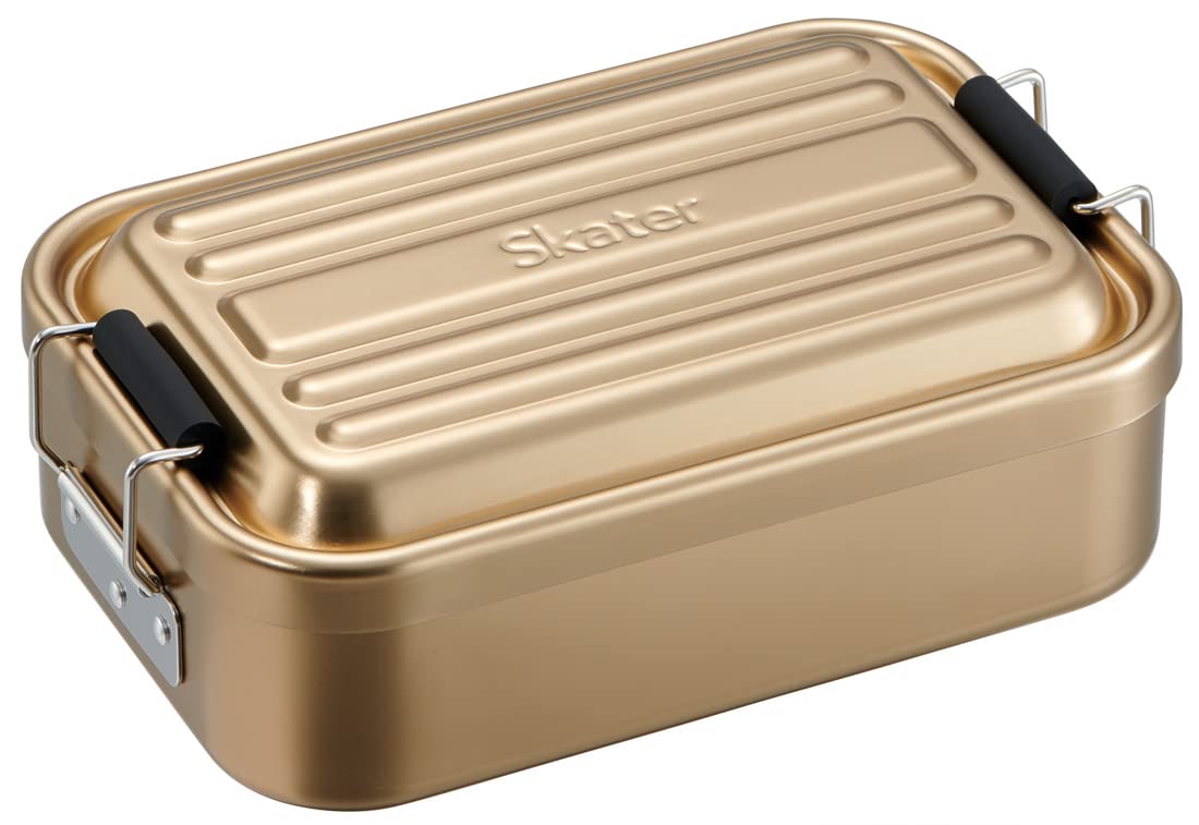 

Skater Soft Aluminum Lunch Mineral Tone Box, 600ml, Gold, AFT6B-A
