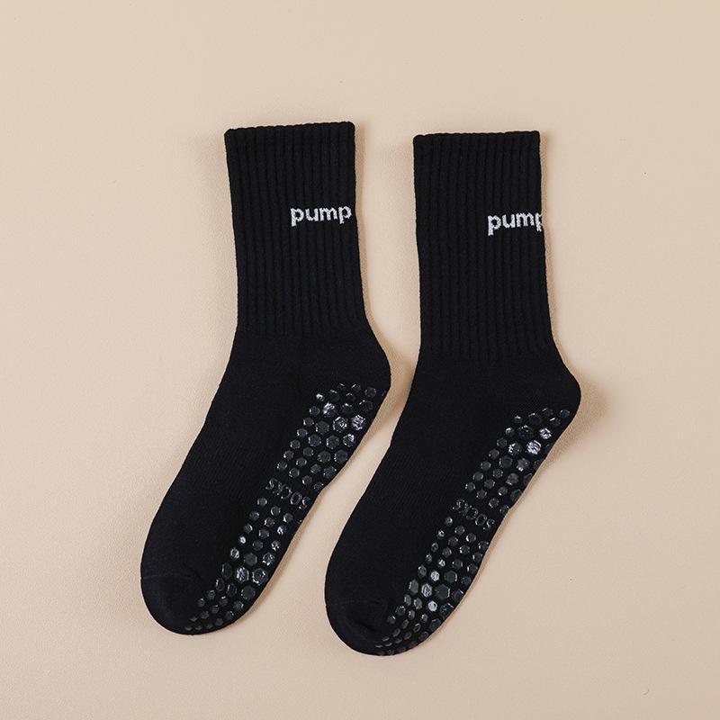 Female Summer Professional Yoga Fitness Exercise Running Jump Non-slip Home Indoor Tube Socks