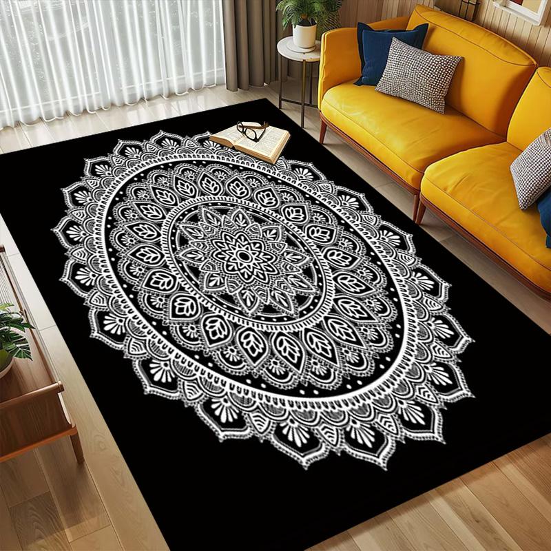 Mandala Living Room Nonslip Area Rug Soft Carpet For Bedroom Game Playroom Sofa Office Home Decor Doormat Christmas Gift C930892
