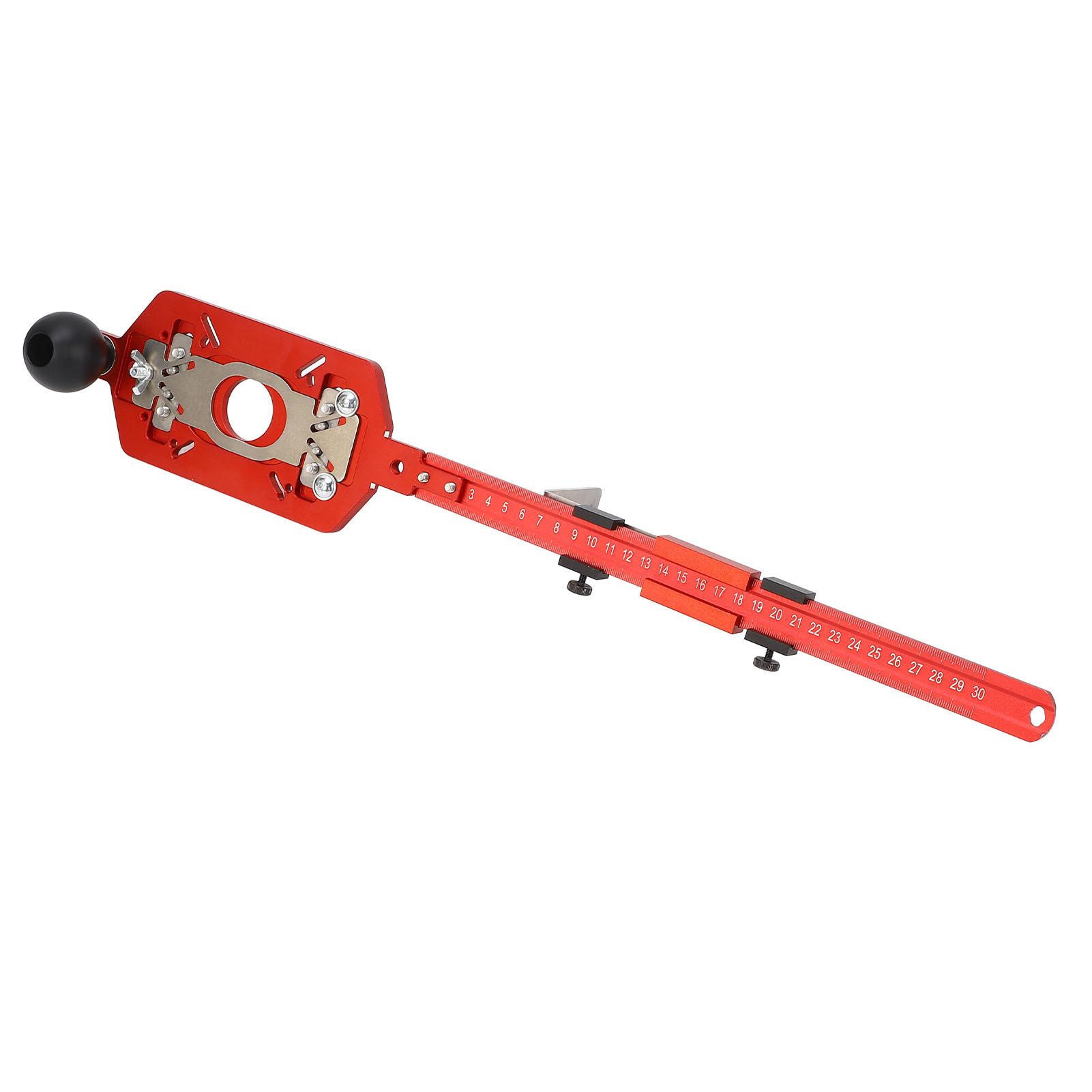 

Router Milling Groove Bracket 3 In 1 Multifunctional Aluminium Alloy Adjustable Router Jig Tool