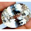 AAA Natural White Sapphire 35 Ct Oval Cut Faceted Loose Certified Gemstone