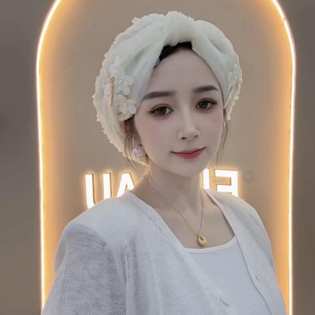 Trendy Indian Summer Hat & Head Wrap with Slim Tang Knot Design