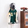 1pc Helmet Rack Wall Mount Motorcycle Helmet Holder Wooden Bicycle Display Hanger with Hooks All-in-one Helmet Key Rack