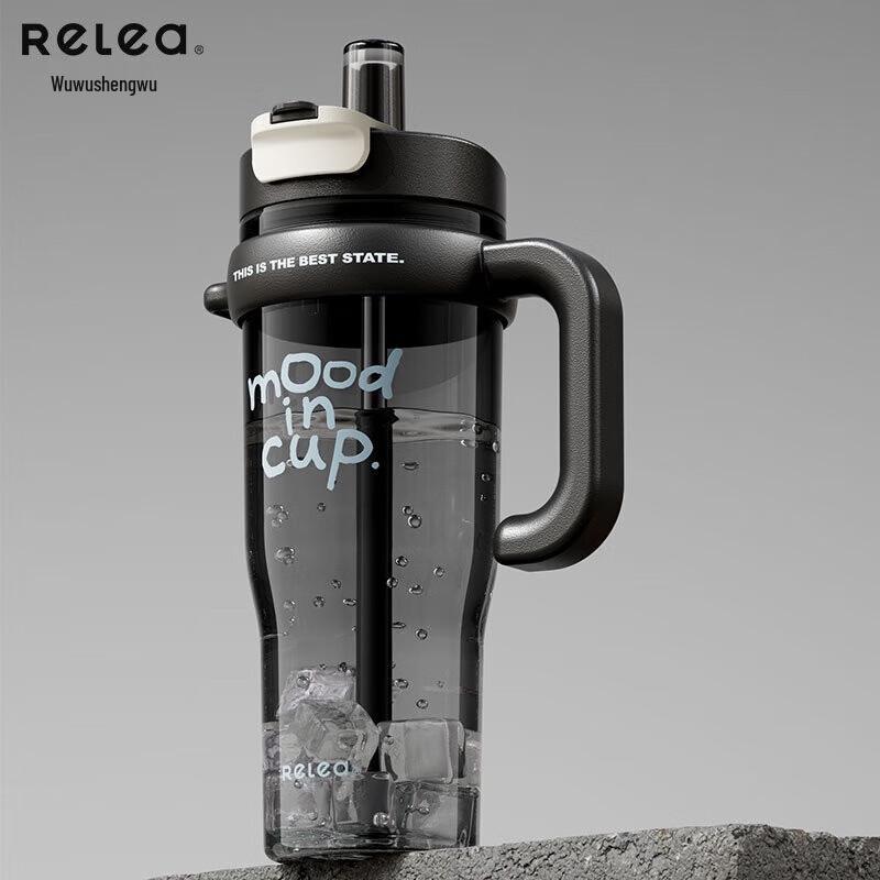 RELEA Tritan Straw Water Bottle