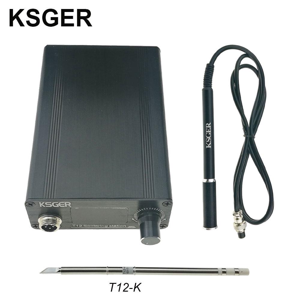 KSGER T12 Soldering Station OLED Adjustable Temp STM32 V2.1S with Electric Soldering Iron Tip Heating Core