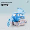 New Kids' Excavator Toy Car Set - Durable Press-and-Go Engineering Vehicle for Boys