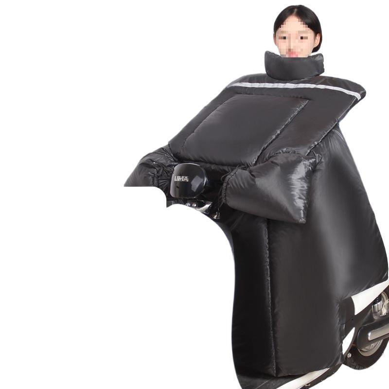 Thickened Fleece-Lined Electric Vehicle & Motorcycle Winter Windshield Quilt: Waterproof, Windproof, Extra Thick, Cold-Proof.