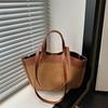 Retro Frosted Women Tote Bag Messenger Bag Handbag Brand Luxury Dumpling Bag Trendy Shoulder Bag New Two-in-e Commuter Bag