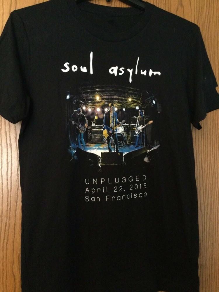 

Soul Asylum Unplugged 4.22.15 San Francisco Black Shirt BL531 Unisex T-Shirt XXXXL