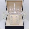 Children's Crown Tiara Girls New Crown Crystal Hair Hoop Model Catwalk Hair Accessories Princess Hairpin