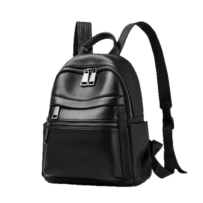 2025 High-End Women's Genuine Leather Backpack - Large Capacity, Soft Cowhide, Fashionable Travel Bag