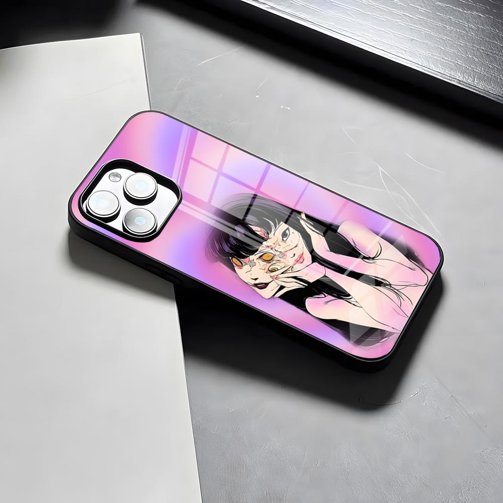Anime T-Tomie Kawakami Phone Case For IPhone 17 Pro Max 15 Pro 16 14 Plus 12 13 Mini 11 Pro Shockproof Glass Cover