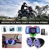 HY-008 Motocykl Bluetooth-kompatibilní reproduktor Stereo audio systém Vodotěsné handsfree TF AUX FM rádio USB Rychlá nabíječka