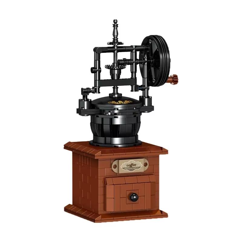 

Non-Toxic Knew Built Classic Coffee Machine Model Mini Building Blocks Vintage Decoration Children Assemble Gift Toys Constructor Bricks in bag