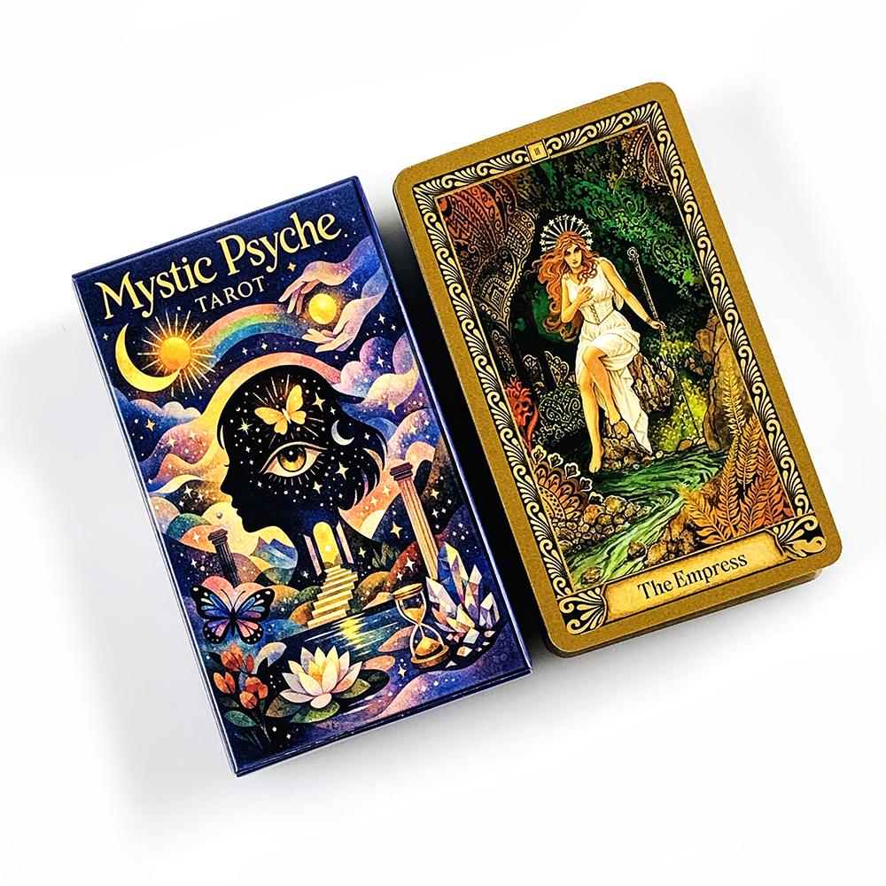 New Mystic Payche Tarot Cards 78 Cards Prediction Divination Tarot Deck Party Board Game Entertainment Leisure Cards Game