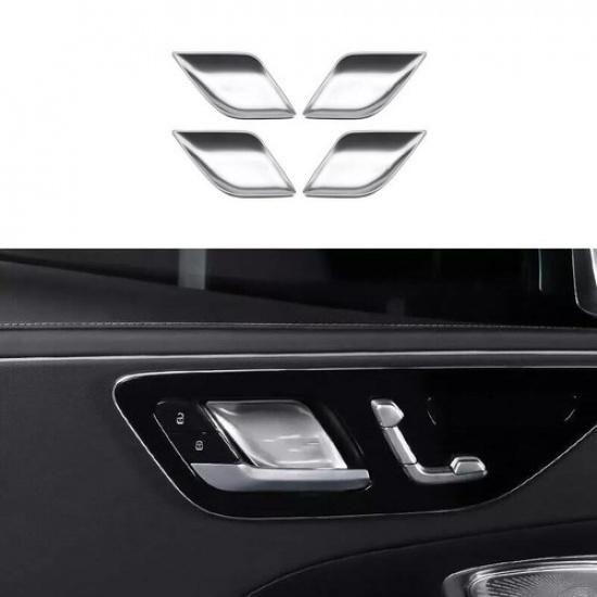 Car Inner Door Bowl Sticker Panel -23 For Benz C-Class W206 Silver Steel