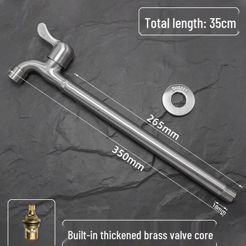 TLXT Stainless Steel Washing Machine Faucet with Anti-Splash Nozzle
