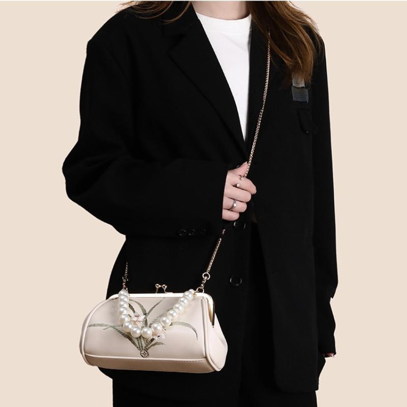 Ladies' Retro Handbag, Women's Qipao, Elegant Temperament, High-end Feel, Embroidered Crossbody Bag