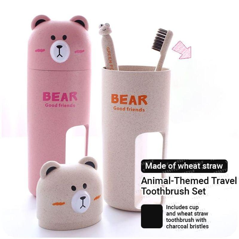 Chimi Chimi - Animal Travel Toothbrush Set