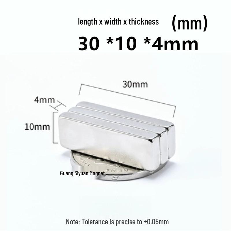 N52 Super Strong Neodymium Iron Boron Magnet, Rectangular 25x30x100mm, Permanent Magnetic Steel Sheet.