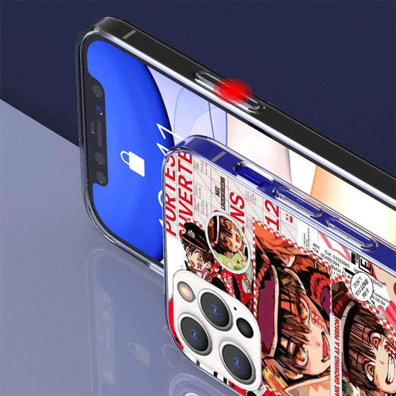 Anime Toilet Bound Hanako Kun Phone Case For iPhone 17 Air 16 Pro Max 16E 15 + 14 Plus 11 12 13 Mini 7 8 SE Gift Print Cover Fun
