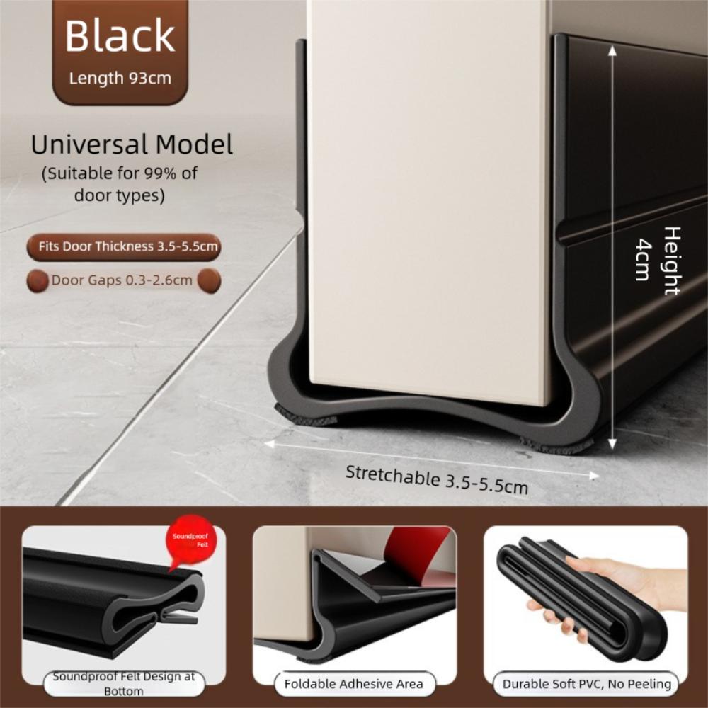 Self-adhesive Door Draft Stopper Noise Reduction Blocker Professional Draught Excluder  Living Room