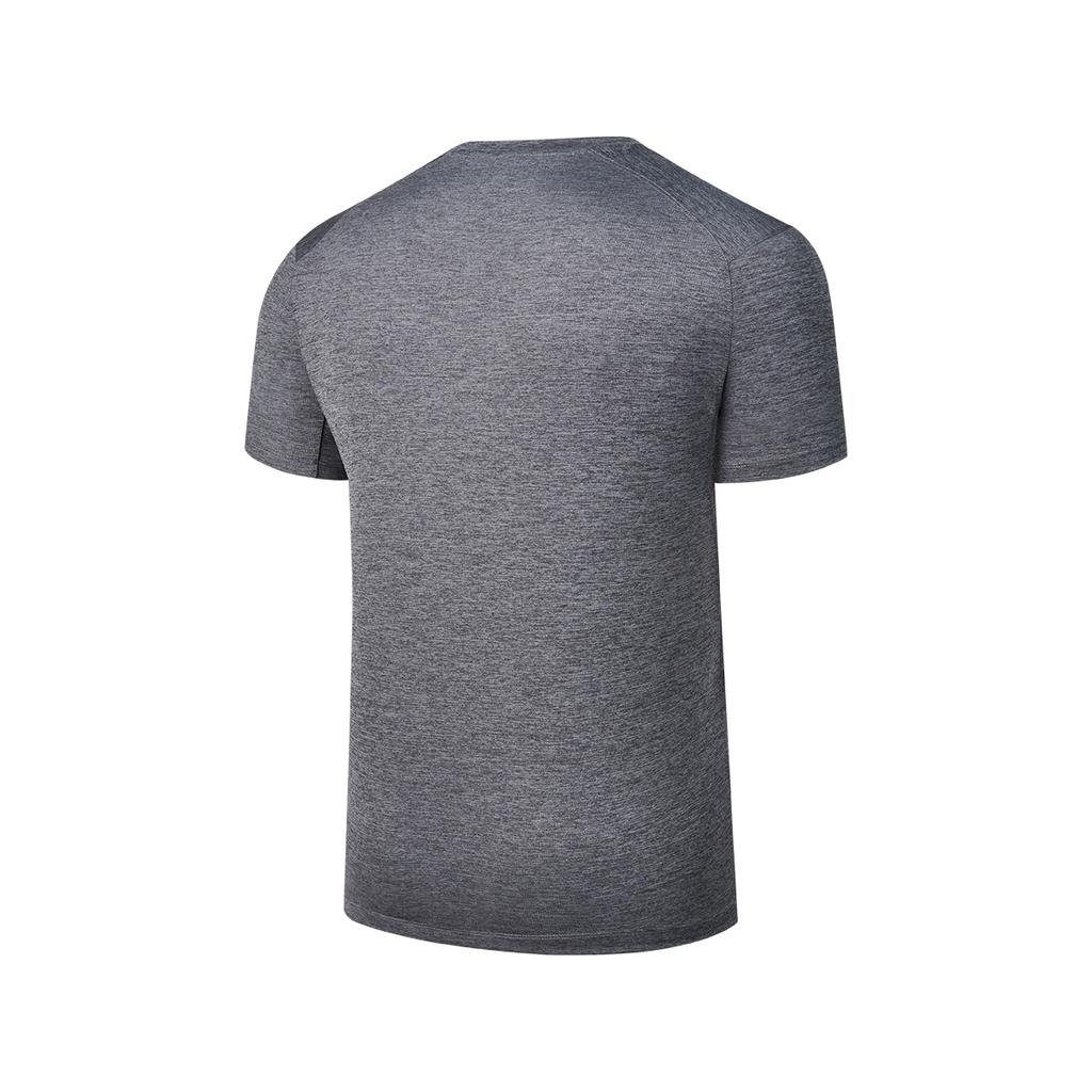 SAUCONY Running Training Series Knitted Comfortable Stylish Short Sleeve T-Shirt Men Tops Black Gray SA2259ST02T-MG029