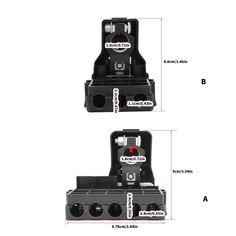 User Friendly Fuses Box For Marine Boat Electrical Upgrade 5/3 Circuit Management Plastic Construction Easy Installation