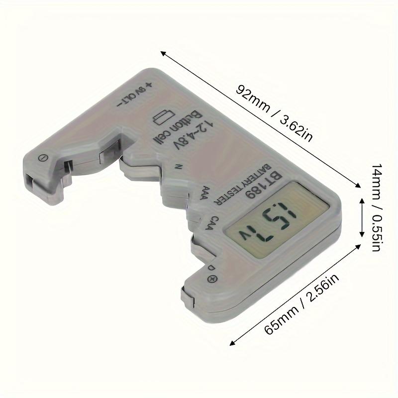 1pc LCD Display Battery Tester, Battery Capacity Detector, Portable Digital Display Battery Voltage Measurement Tool