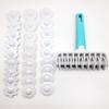 37Pcs/set Fondant Cake Embosser Roller Cookie Cutters Biscuit Molds Ravioli Tool