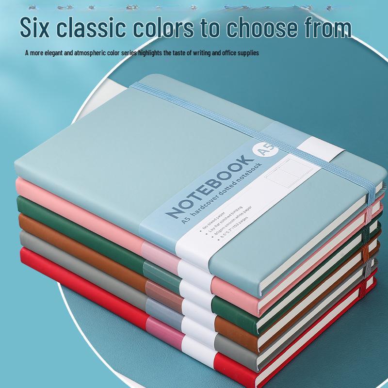 A5 Cross-Border Business Notepad with Strap - Refillable Student & Office Journal