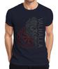 Valhalla Viking Norse Mythology Vegvisir Runes Odin Gift Mens T-Shirt-