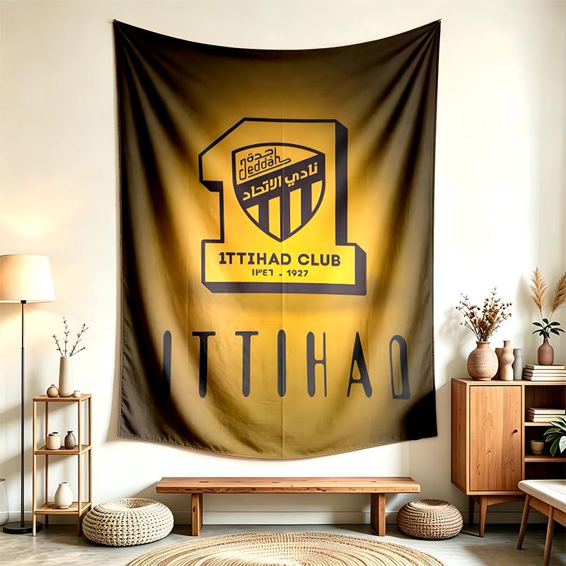 Ittihad Club (5) Tapestry Suitable For Decorating Homes Dorms And Bedrooms Soft To The Touch And A Perfect Gift For Friends And Family